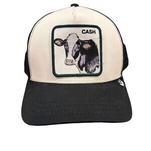 GOORIN BROS CASH COW TRUCKER HAT SNAP BACK ONE SIZE BLACK